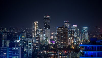 Ville australienne de nuit