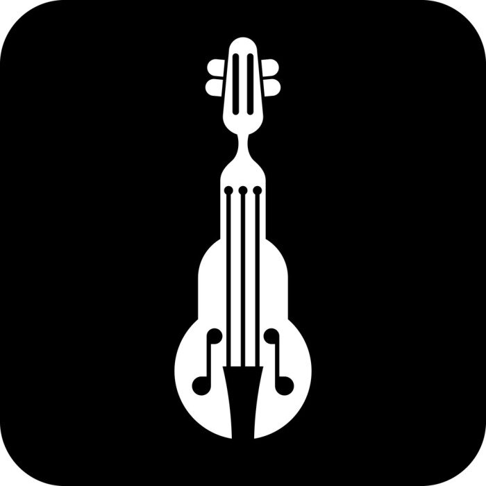 Tableau  Violon vecteur icône