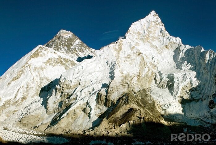 Tableau  voir l'Everest et le Nuptse de Kala Patthar