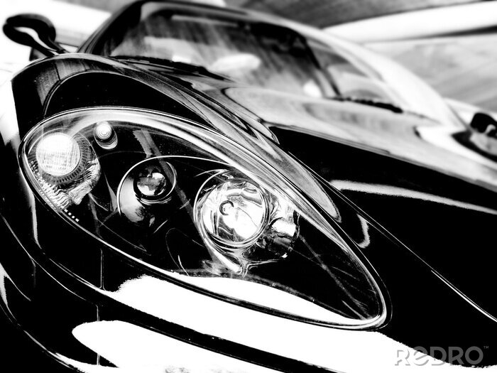Tableau  voiture de sport noir