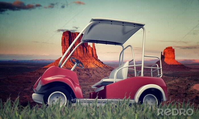 Tableau  voiturette de golf