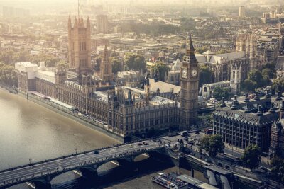 Tableau  Vue aérienne de la ville de Londres