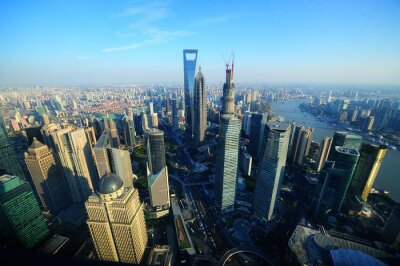 Tableau  Vue aérienne de Shanghai