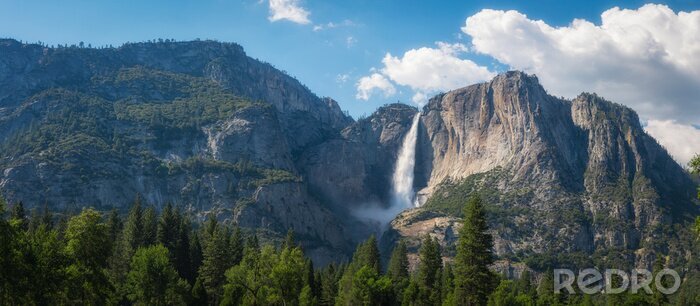 Tableau  Vue de la cascade de Yosemite