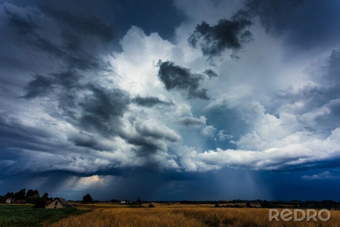 Tableau  Vue de nuages orageux