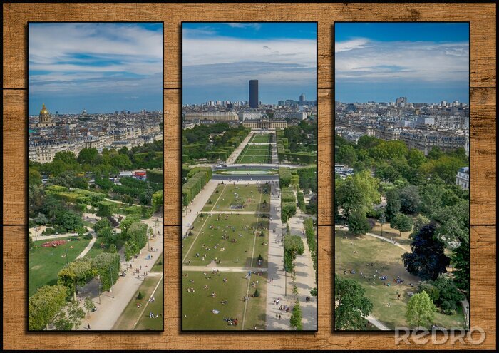 Tableau  Vue de Paris à travers une fenêtre