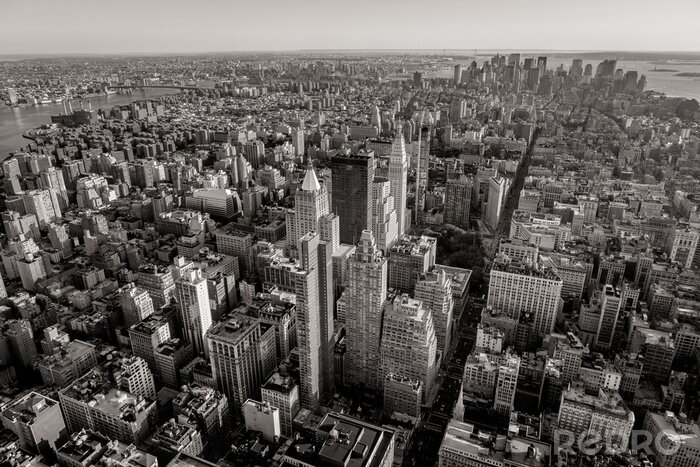 Tableau  Vue monochrome sur New York