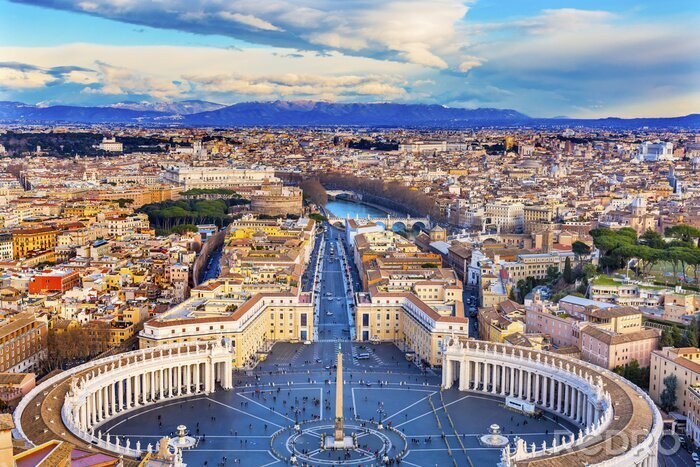 Tableau  Vue sur le Vatican