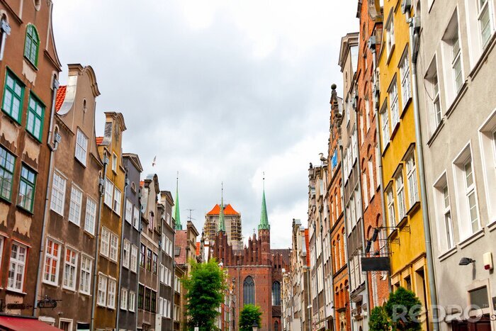 Tableau  Vue sur les bâtiments anciens