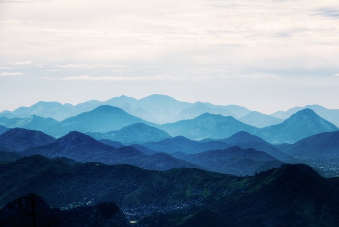 Tableau  Vue sur les montagnes du Corcovado, Rio de Janeiro, Brésil