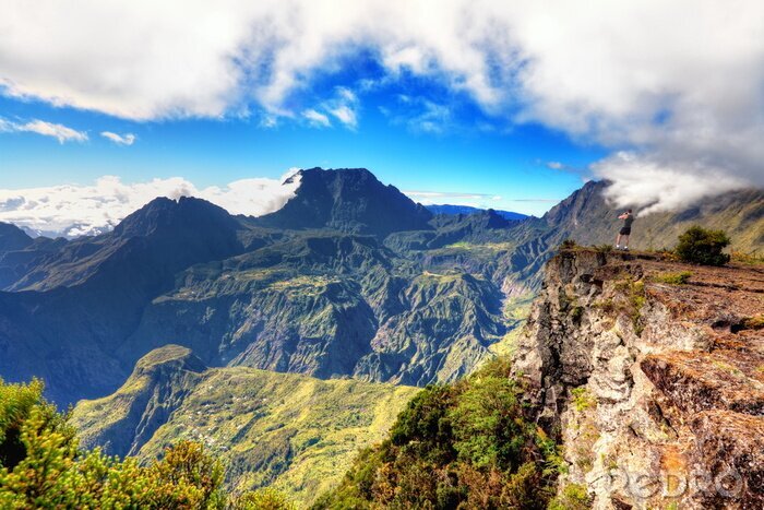 Tableau  Vue sur les montagnes et les vallées