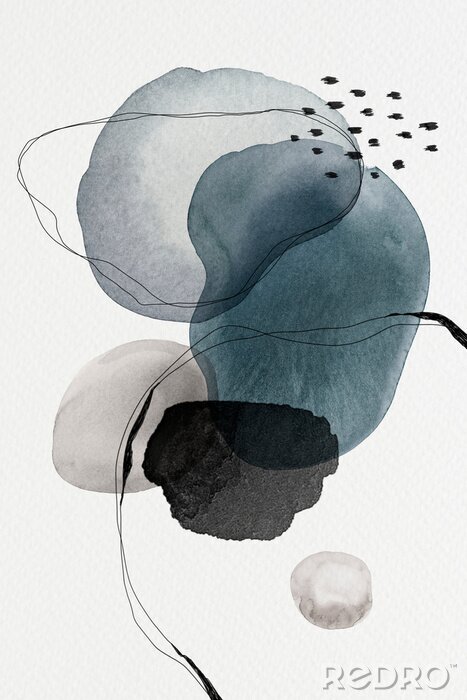 Tableau  Watercolor abstract design