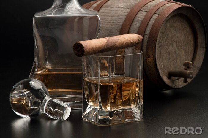 Tableau  Whisky et cigare