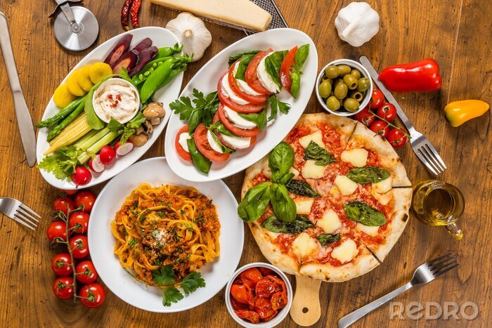 Tableau  イタリア料理　Italian food like pizza