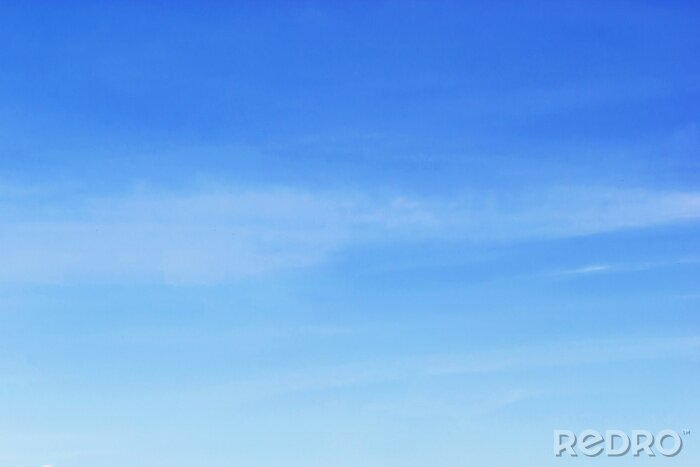 Tableau  Nuages ​​blancs et fantastiques des nuages ​​blancs doux contre le ciel bleu