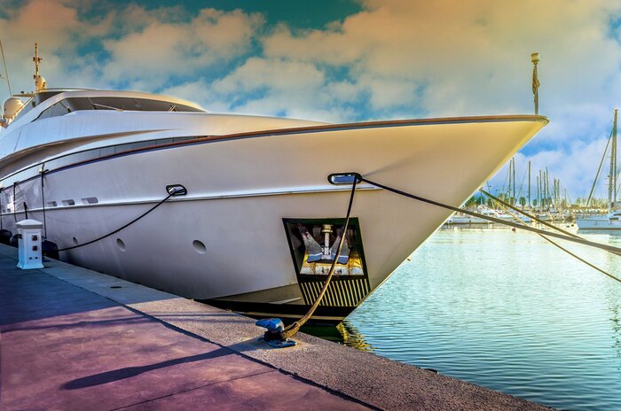 Tableau  Yacht de luxe.