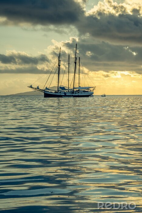 Tableau  Yacht de plaisance à l'océan Indien