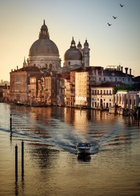 Tableau  Yacht le matin à Venise