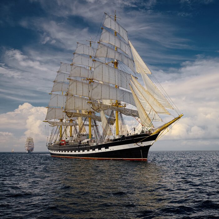 Tableau  Yachting. Collection des navires et des yachts