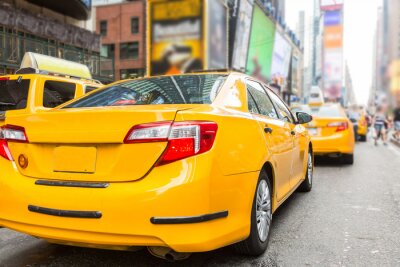 Tableau  Yellow Cabs typiques de New York
