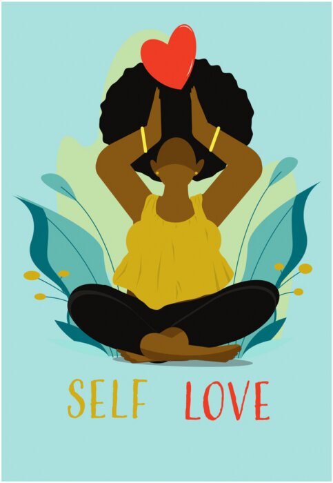 Tableau  Yoga et citation inspirante