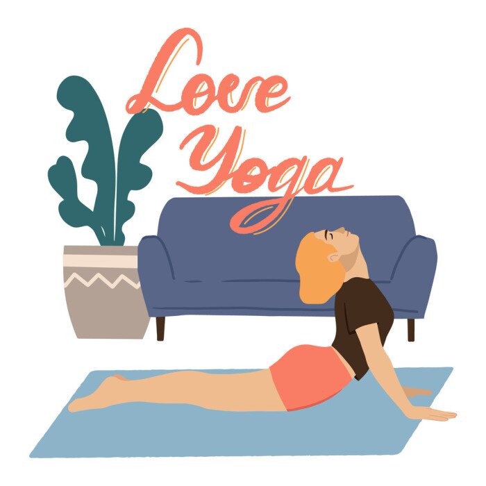 Tableau  Yoga poses vector